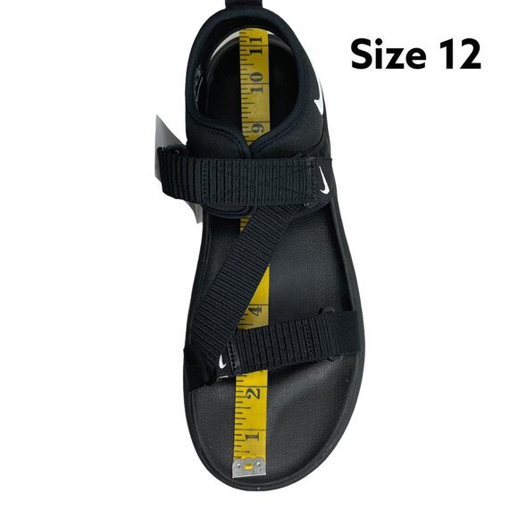 Nike Mens Vista Casual Sandals Size 12 Black White Lightweight & Comfortable - Picture 7 of 14